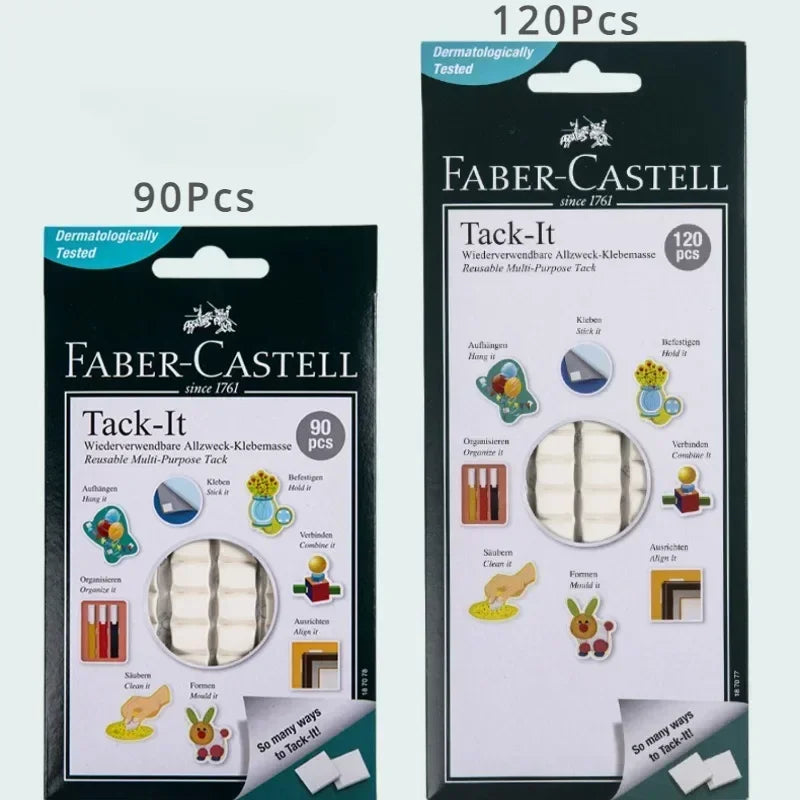 Faber-Castell Tack-It Multipurpose Adhesive Tacky Putty, Non-Toxic Reusable Adhesive Mounting Putty for Crafts & Poster Hangi