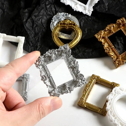 Vintage Resin DIY Shadow Box Frame Gold DIY Memory Display Frames Mini Photo Frames Gifts