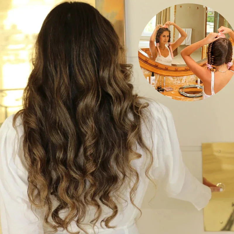 1-2Set Woman Heatless Curling Rod Heatless Hair Curls Headband Make Hair Soft Shiny Hair Curler Hairdressing Tools Accessorie