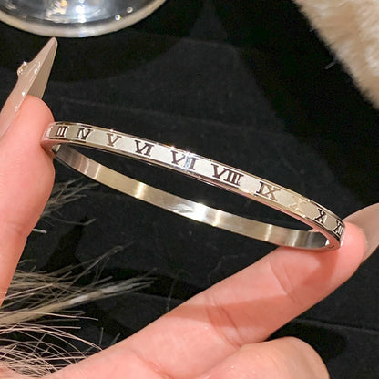 ZAKOL 5/1pcs Sparkling Zirconia Inlaid Stainless Steel Bracelet Set for Women Stackable Bangles Fashion Non Fading Jewelry Gi