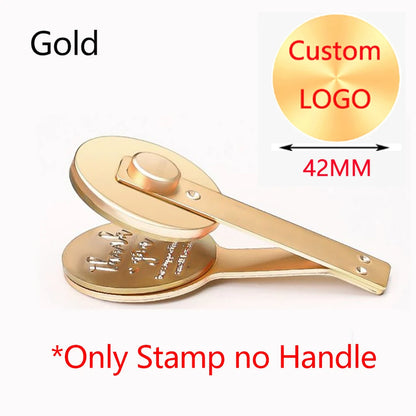 Embosser Stamp LOGO Customized Wedding Library Book Private Seals Customization Envelope Party Invitation Embossing Stamps DI