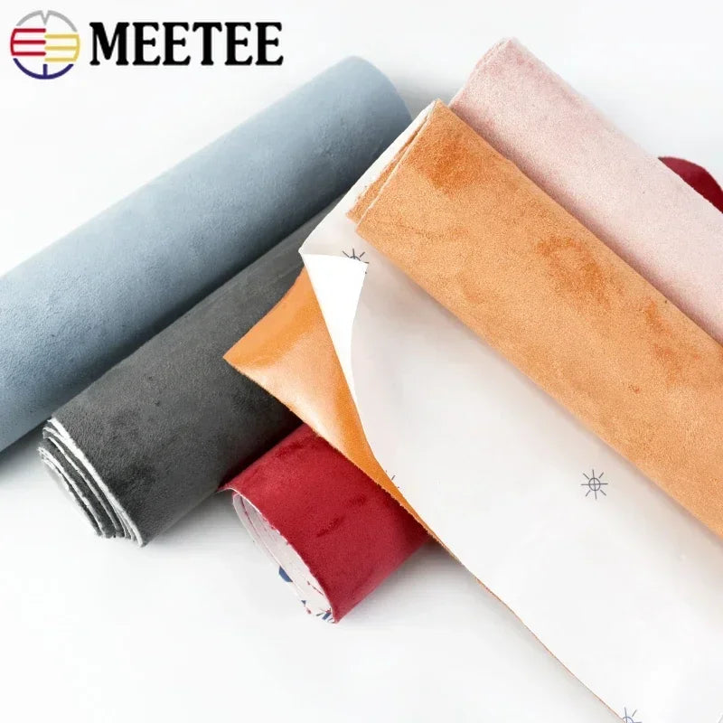 20x30/50*143cm Suede Self-adhesive Fabric Adhesive Synthetic Leather Cloth for Car Interior Door Velvet Fabrics DIY Trims Pat