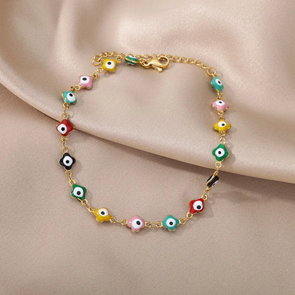 Anklets for Women Summer Beach Accessories Stainless Steel Imitation Pearl Chain Anklet Gold Color Leg Bracelets Bodychain Gi