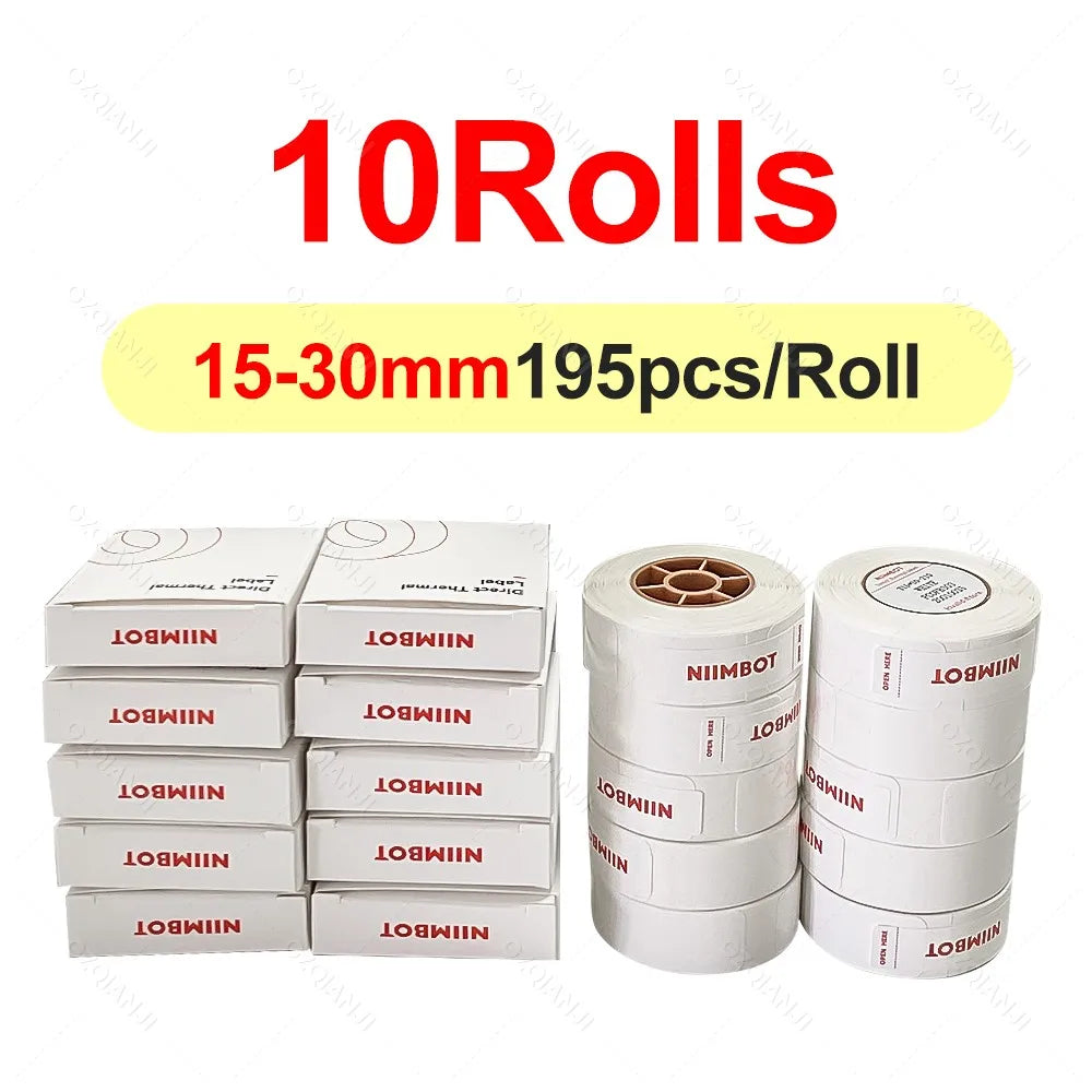 Niimbot D11 D110 D101 Label Printer Sticker Waterproof Anti-Oil Price Tape Scratch-Resistant Label Maker Adhesive Paper Rolls
