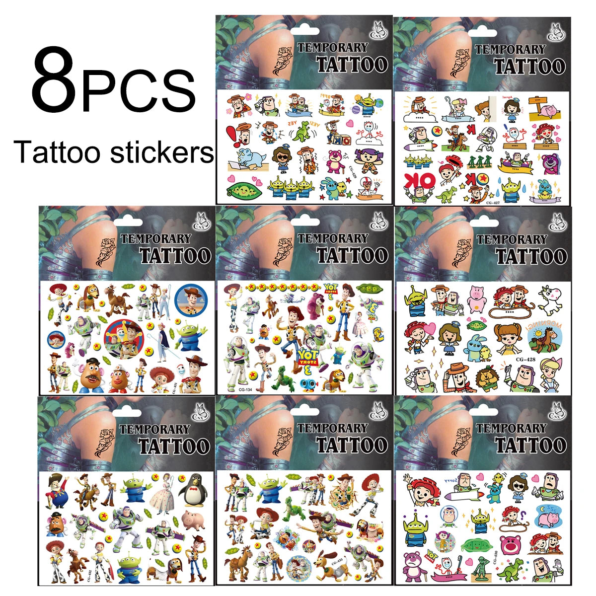 Toy Story Party Decoration Tableware Paper Plates Party Favors Gift Tablecloth BirthdayParty Supplies Toys Stamp Bracelet - 8