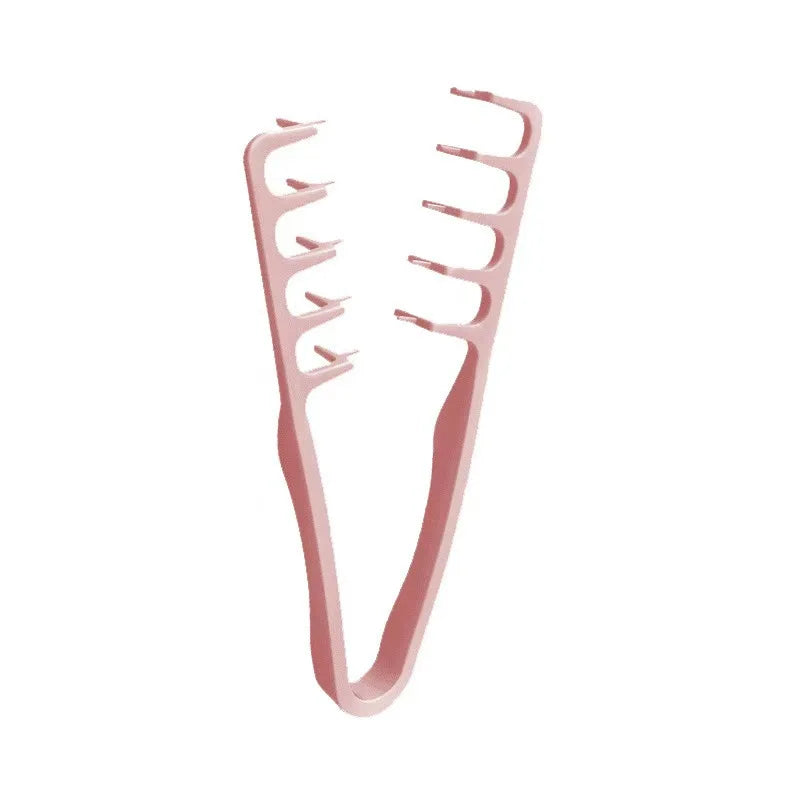 New Volumizing Wide-Tooth Hair Styling Comb Textured Styling Comb Korea Style Seam Covering Bangs Hair Combs For Men - pink