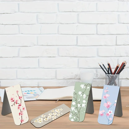 12pcs Magnetic Bookmarks For Women Flower Planner Magnetic Bookmark Assorted Book Magnets Page Markers Clip Magnetic Bookmark
