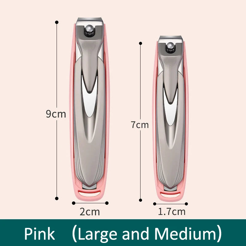 Colorful Nail Clippers Anti-Splash Nail Cutter Detachable Design Fingernail Clippers Stainless Steel Manicure Nail Tool - Pin