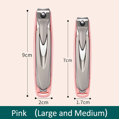 Colorful Nail Clippers Anti-Splash Nail Cutter Detachable Design Fingernail Clippers Stainless Steel Manicure Nail Tool - Pin