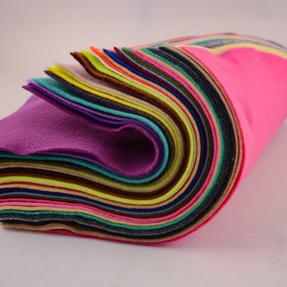 Super Soft Felt Fabric 1.4mm Thick 30*30cm/20cm*90cm Non-woven Sheet for DIY Sewing Crafts, Doll Accessories Material Patchwo