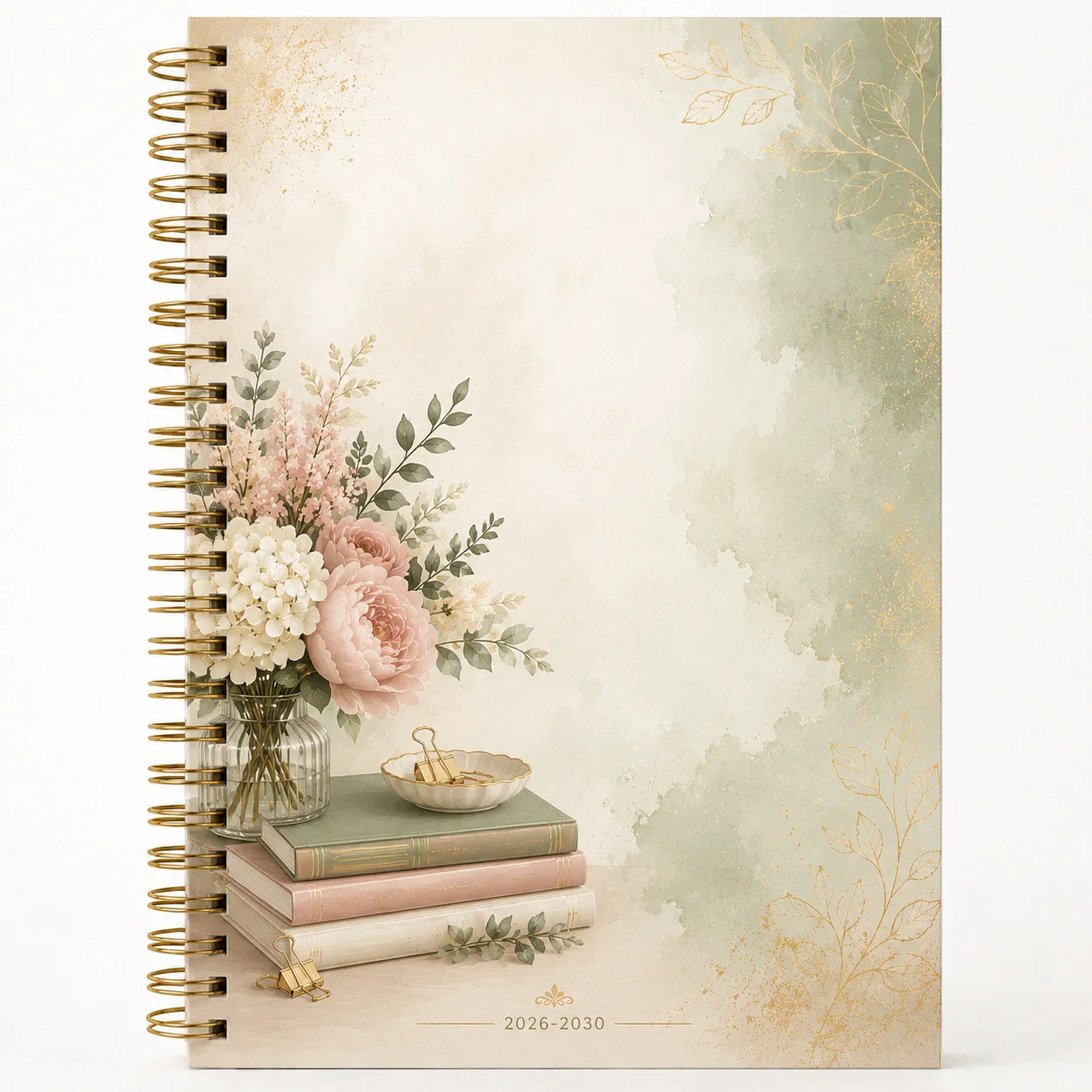 2026-2030 Monthly Planner Journal, A5 Spiral-Bound Life Organizer with Weekly & Monthly Views, Perfect for Work, School & Per