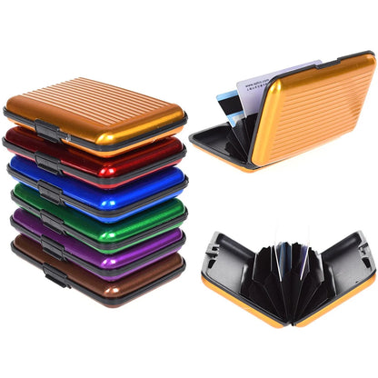 Business Credit Cards Holder ID Card Case Aluminum Metal Waterproof Bank Card Protection Holder Case Men Women Wallets