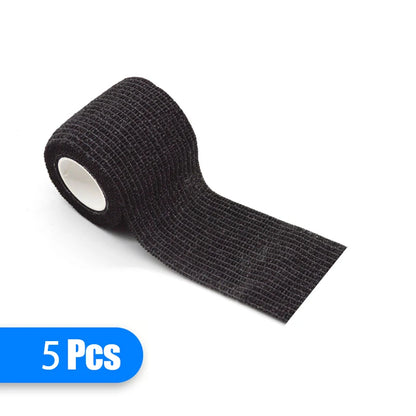 1/5/10/20Pcs Black Tattoo Grip Bandage Anti-slip Athletic Nonwoven Disposable Waterproof Self-adhesive Elastic Tattoo Bandage