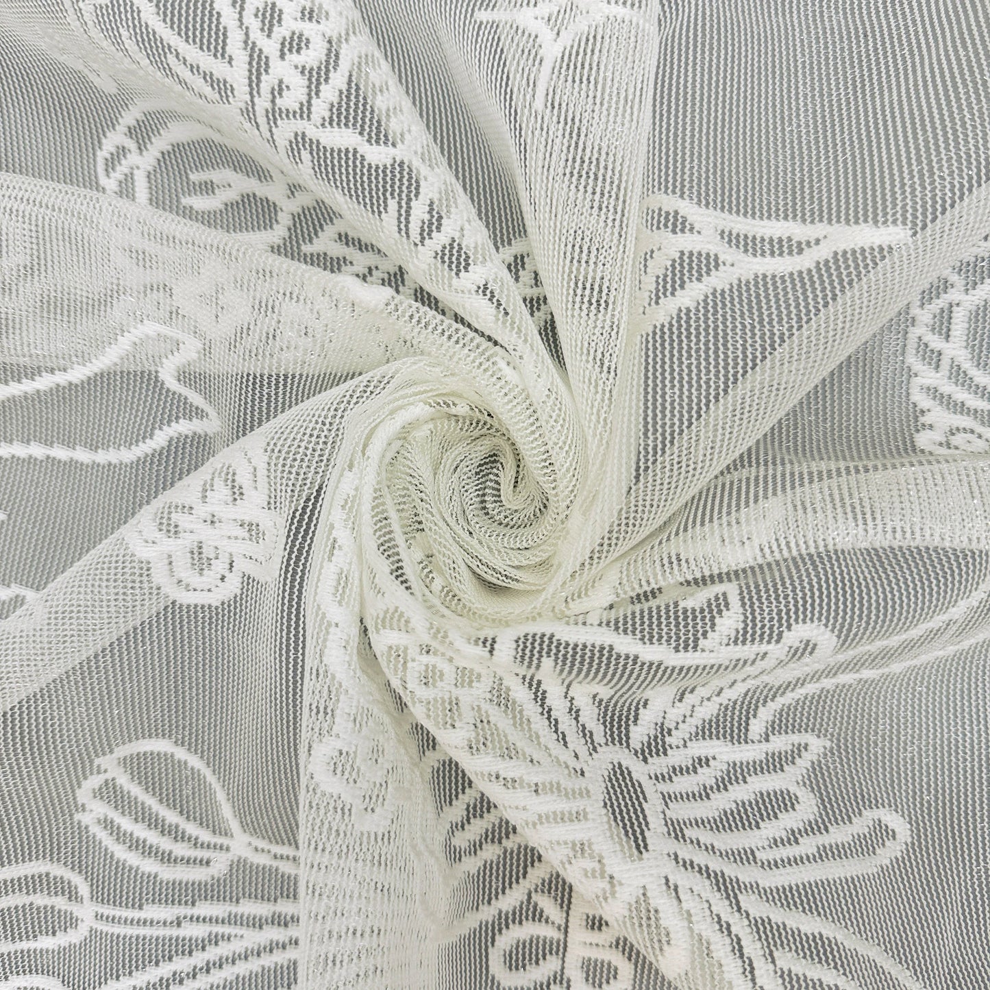 New French Tulip Bouquet Lace Tablecloth, Coffee Table, Bedside Table Cover, Plain White Three-Dimensional Table Runner