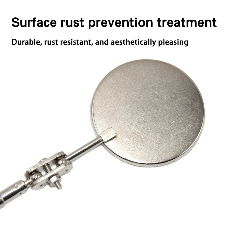 50mm Detection Folding Mirror 360° Rotating Reflector Universal Auto Repair Tool Accessory Telescopic Bottom Inspection Mirro