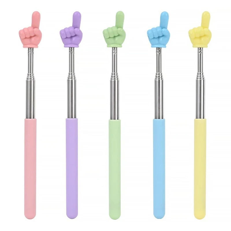 Teaching Tools For School Teachers Telescopic Stainless Classroom Point Stick Retractable Presentation Whiteboard Hand Pointe