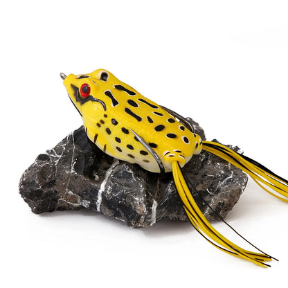 1 Pcs 5G 8.5G 13G 17.5G Frog Lure Soft Tube Bait Plastic Fishing Lure with Fishing Hooks Top Water Ray Frog Artificial 3D Eye