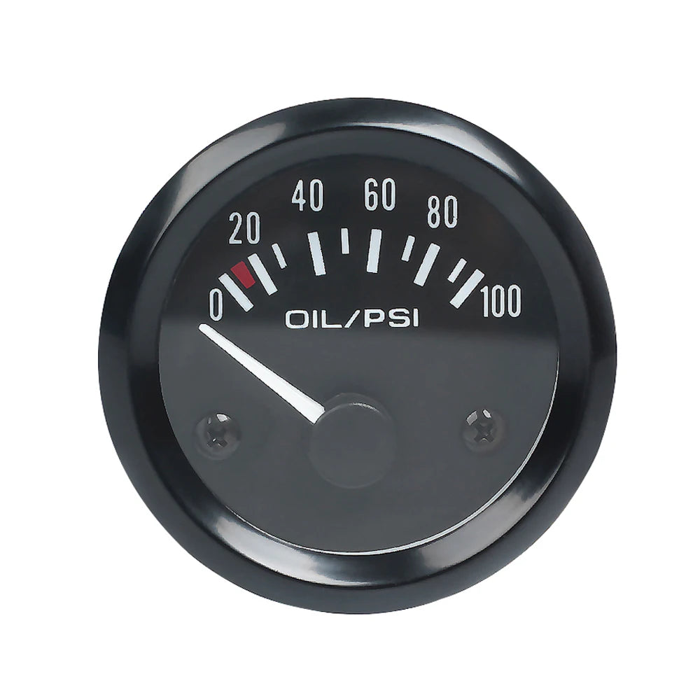 Vehicle Meter 12V Automobile Car Gauge 2" 52mm Water Temp Oil Temp Oil Press Fuel Volts Oil press kg Ammeter Gauge Black Shel