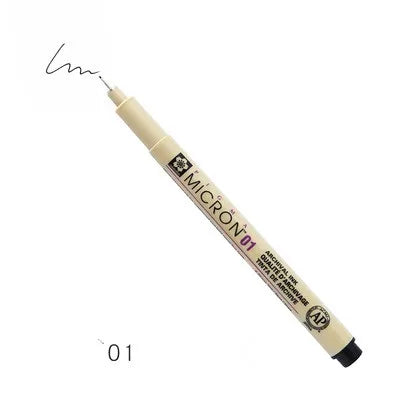 1pcs Sakura Pigma Micron Fine Pen Waterproof Smooth Black Ink Fineliner Drawing Pens Art Sketch Marker Liner Rotulador Tekene