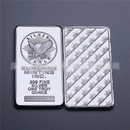 1PCS Various countries Mint 1 Troy Ounce beautiful Various countries Silver Bullion Bar Replica Coins Collection copy gift