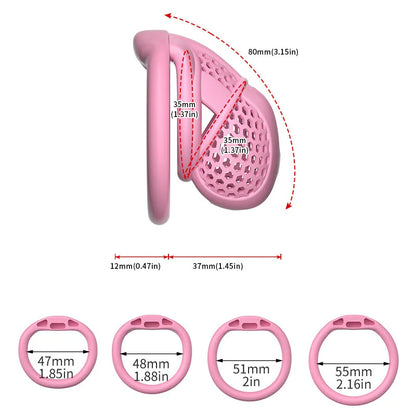 Male Chastity Cage Breathable Honeycomb Design With Removable Lock Cock Cage Comfortable Anti Pinch BDSM For Men Adult Sex To