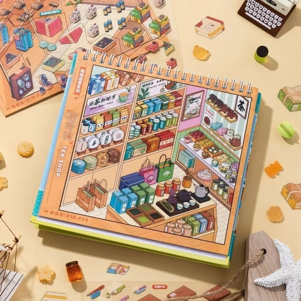 Store Code Goods Store Code Goods Series Sticker Stacking Sticker PET Material Sticker Book 3D Design DiY Cut Design