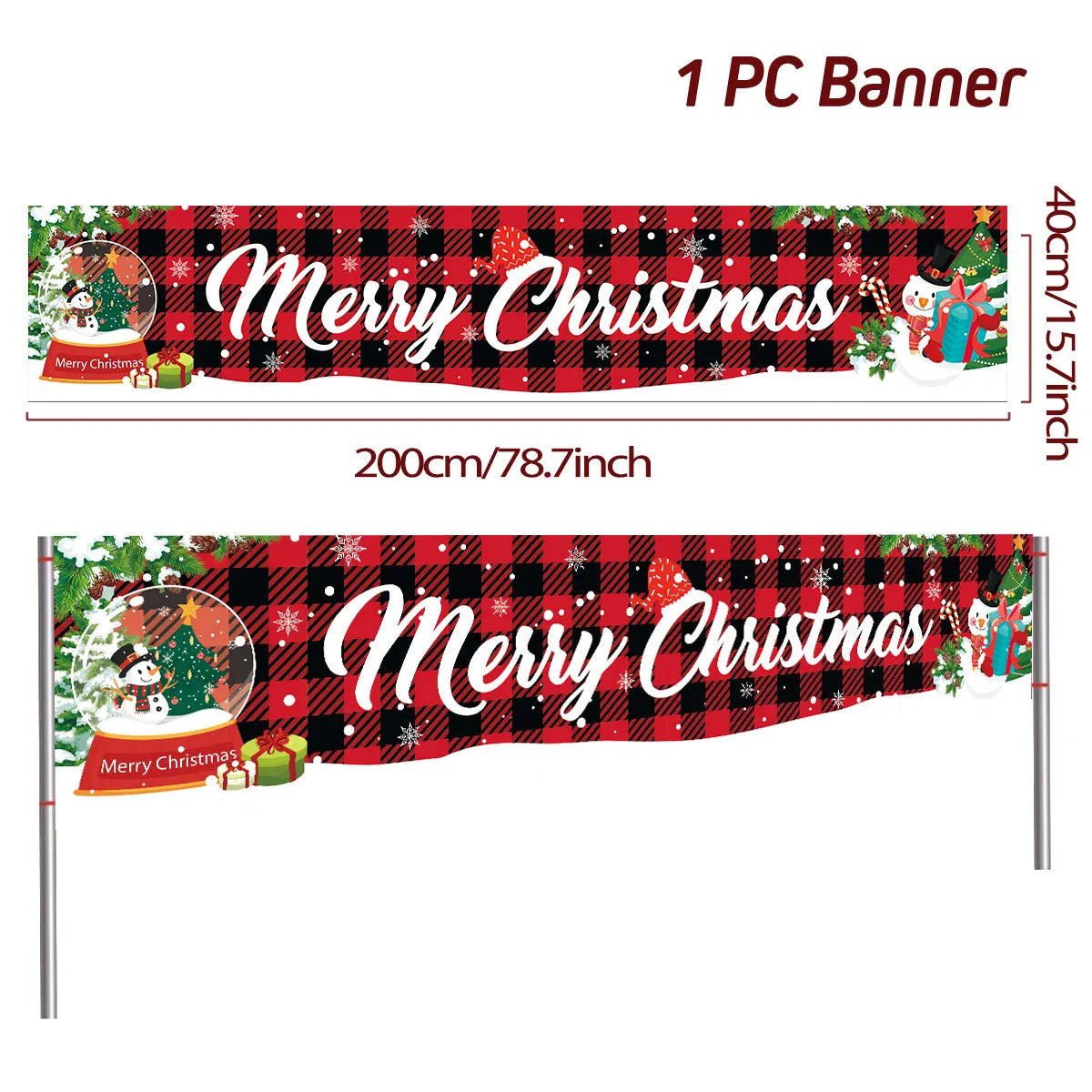 Christmas Outdoor Banner Merry Christmas Decoraton For Home 2023 Cristmas Outdoor Decor Xmas Navidad Noel Happy New Year 2024