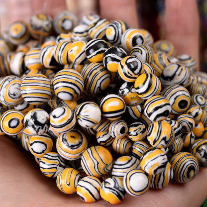 Natural Stone Beads Lava Jaspers Tiger Eye Quartz Agates Round Loose Beads for Jewelry Making DIY Bracelet Accessories 4-12MM