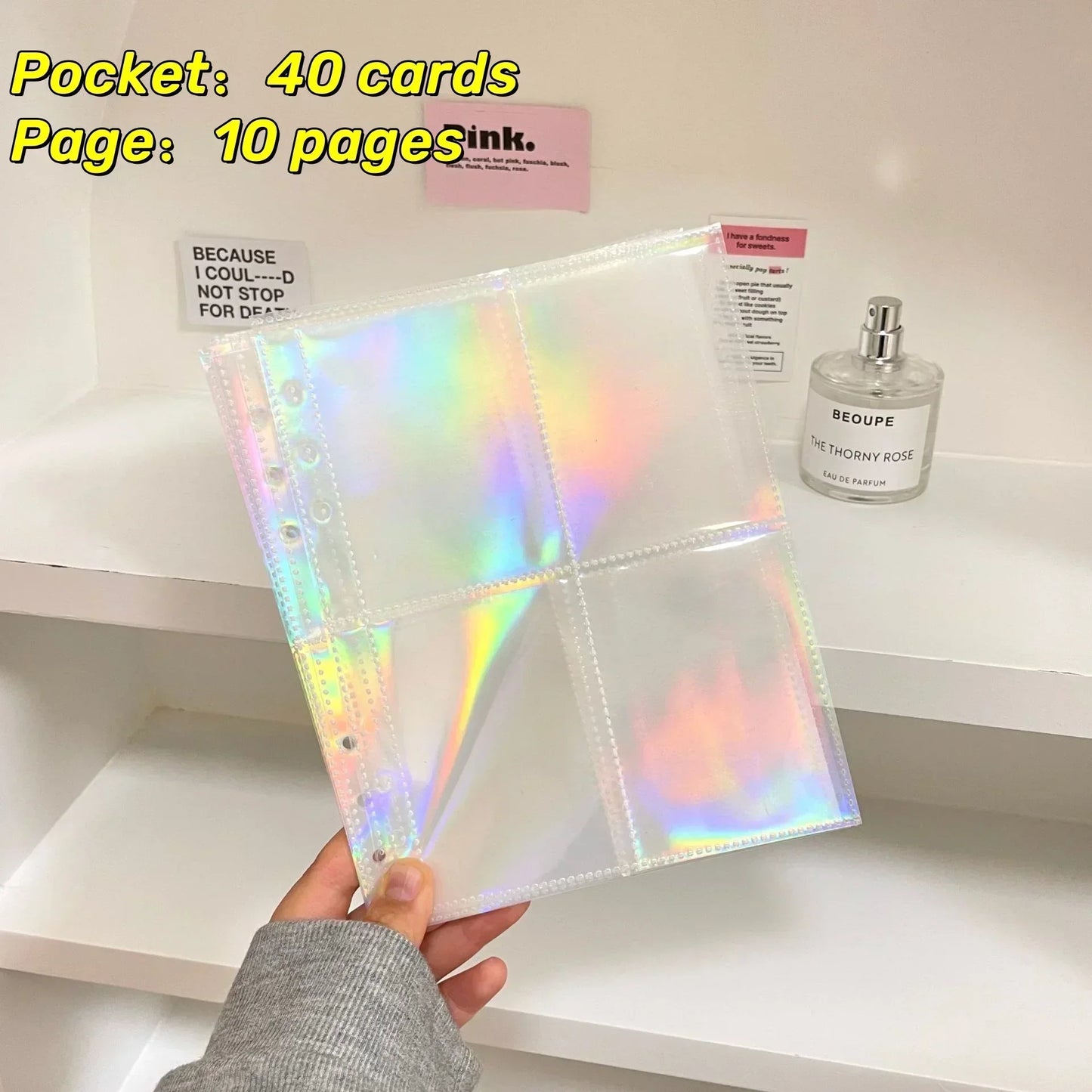 10PCS 1/2/4 Grids Photo Album A5 Inner Page Photocard Binder Photo Sleeve 6 Ring Refill Inner Page Photocard Kpop 포토카드 바인더 - 