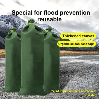 5PCS Empty Flood Control Sandbag Thick Canvas Heavy Duty Fire Brigade Flood Sacks Water-Proof Sandbags For Property Home