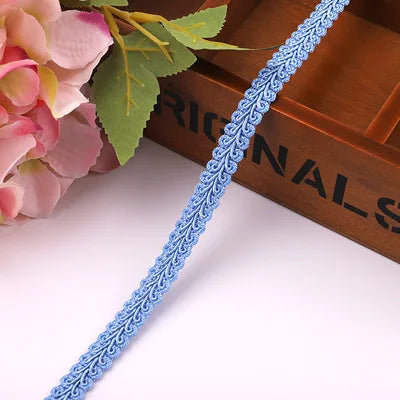 10yard Lace Trim Ribbon Gold Silver Centipede Braided Lace DIY Craft Sewing Accessories Wedding Xmas Decor Fabric Curve Lace
