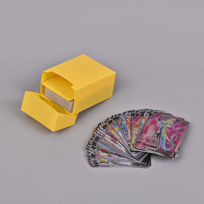 1 Box Game Trading Card Box, Solid Color Card Box, Card Holder Storage Box For Trading Cards, Sports And Games