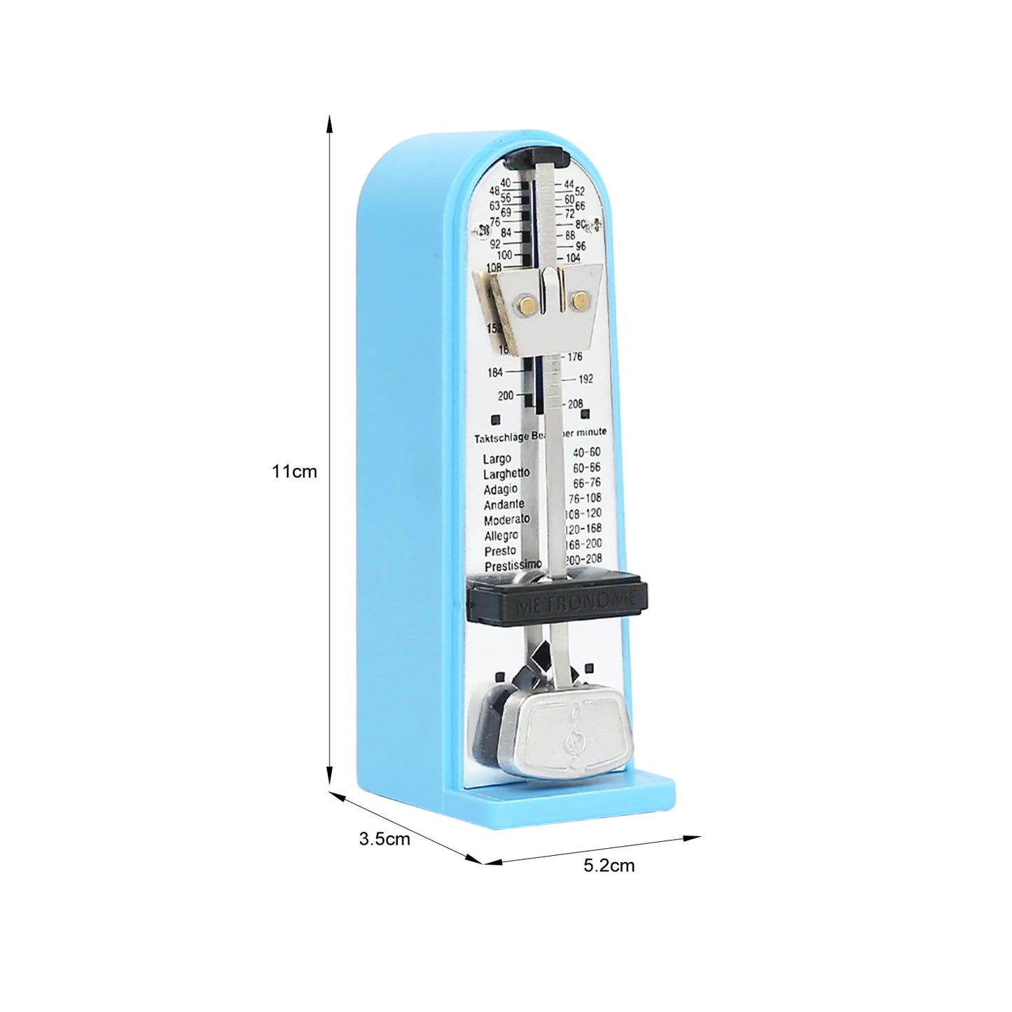 Mechanical Metronome Digital Counting Universal Metronome for Piano Guitar Bass Ukulele Drum Violin Saxophone
