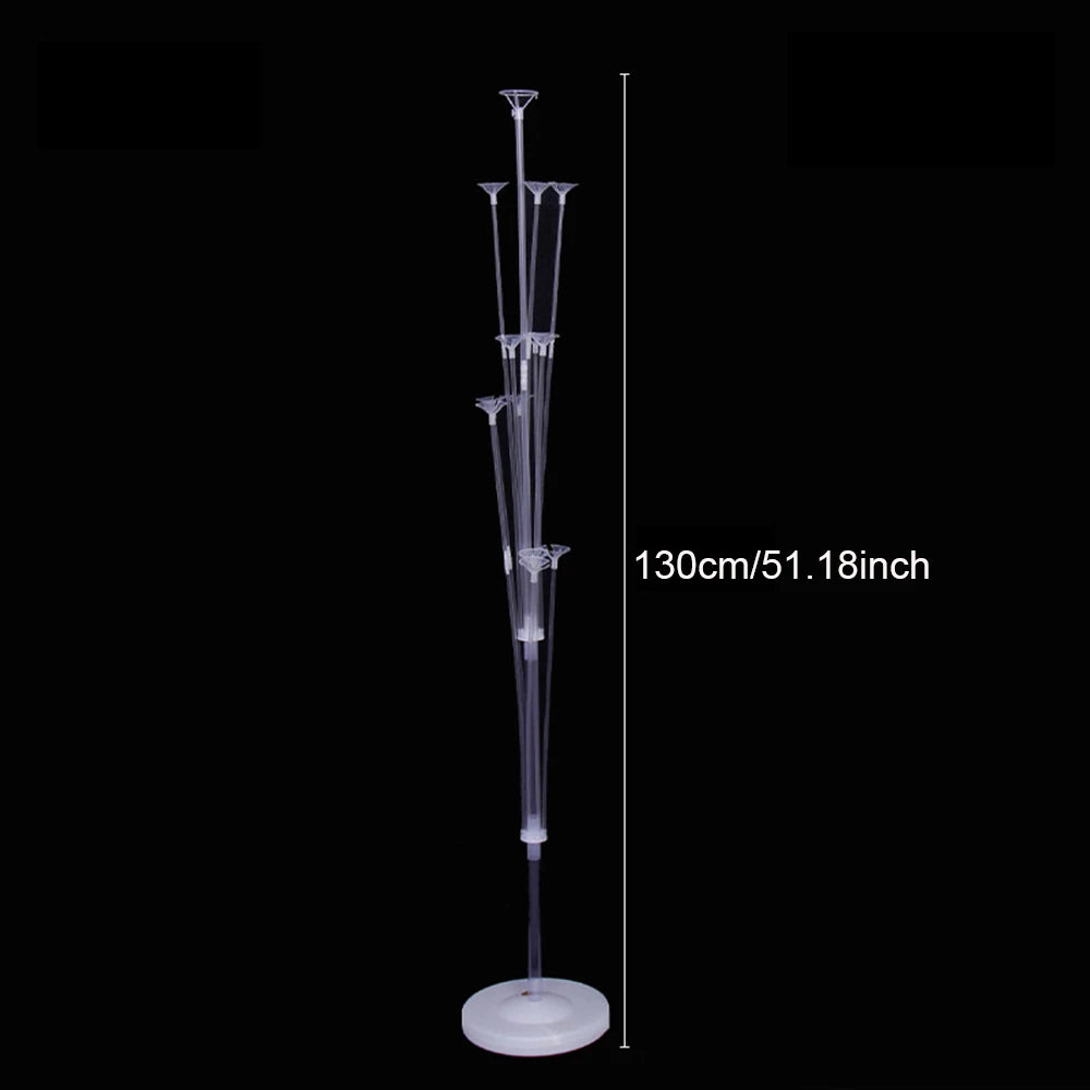 Runto 1set Birthday Balloon Stand Kit, Balloon Stand With Base And Pole For Wedding Birthday Party Decoration - 130cm