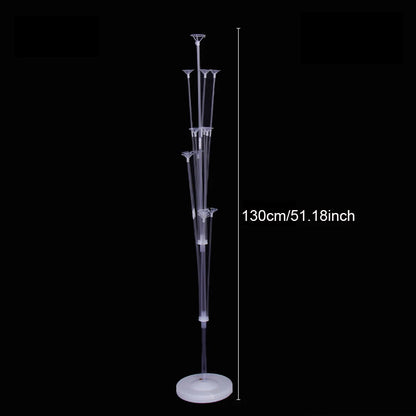 Runto 1set Birthday Balloon Stand Kit, Balloon Stand With Base And Pole For Wedding Birthday Party Decoration - 130cm