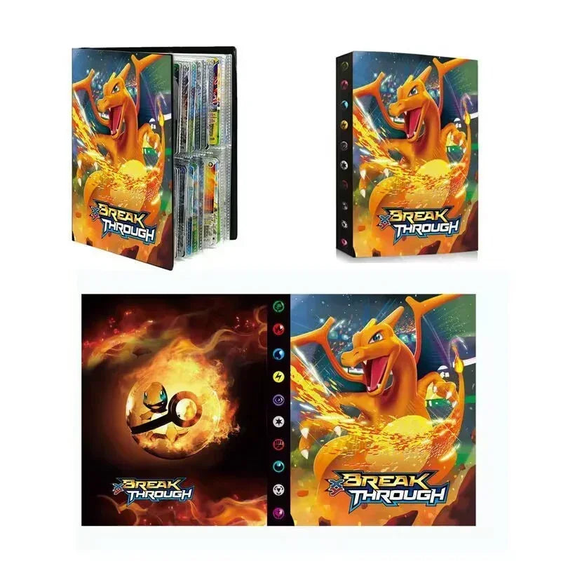 240PCS Pok é mon Cards Album Book Pokemon Game Charizard Card Album VMAX GX EX Holder Collection Binder Folder Kids Toy Gift 