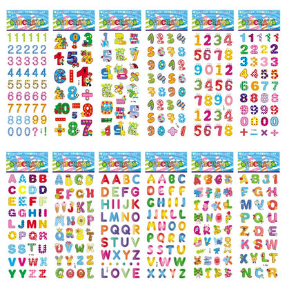 5 Sheets Kids Stickers Puffy Stickers for Children Birthday Christmas New Year Gift for Girl Boy Scrapbooking Cartoon Sticker