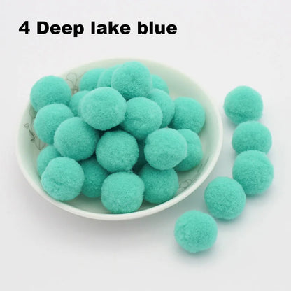 30-300Pcs Pom Poms Fluffy Soft Pompom Ball 8/10/15/20/25/30mm Handmade Sewing Craft DIY Kids Toy Christmas Weddinrg Decoratio