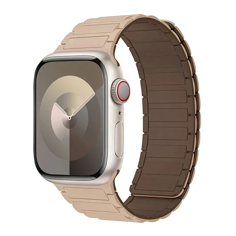 Magnetic Loop for Apple Watch Bands 44mm 40mm 49mm 45mm 41mm 38mm Silicone Bracelet iWatch Series 9 8 7 6 5 4 3 Se ultra 2 st
