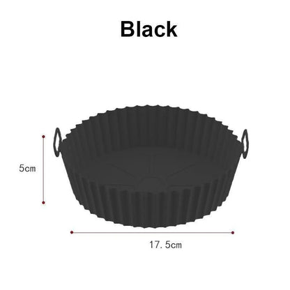 Air Fryer Silicone Liners Air Fryer Silicone Pot Reusable Silicone Air Fryer Liners Food Safe Non Stick Air Fryer Basket Acce