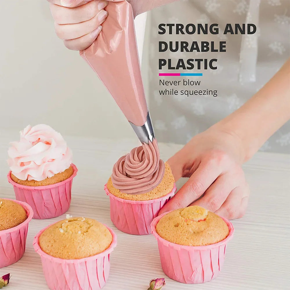 100/50/20pcs Disposable Piping Bag Pastry s Icing Fondant Cake Cream for Decorating Pastries Cakes Baking Tools