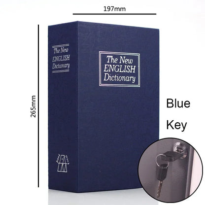 Dictionary Mini Book Safe Security Key Locker Money Hidden Secret Safe Key Safe Box Cash Money Coin Storage Jewellery Lock Bo