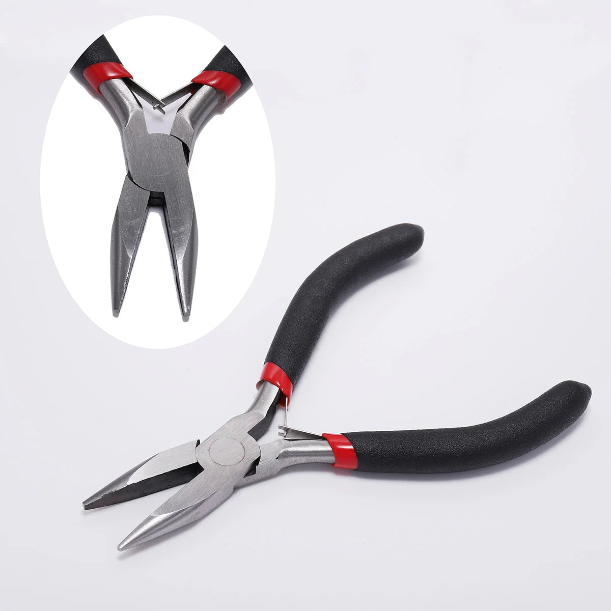 Ferronickel Carbon-Hardened Steel Round Nose End Cutting Jewelry Pliers Tools DIY Equipment Pliers Fit Handcraft Beadwork Rep