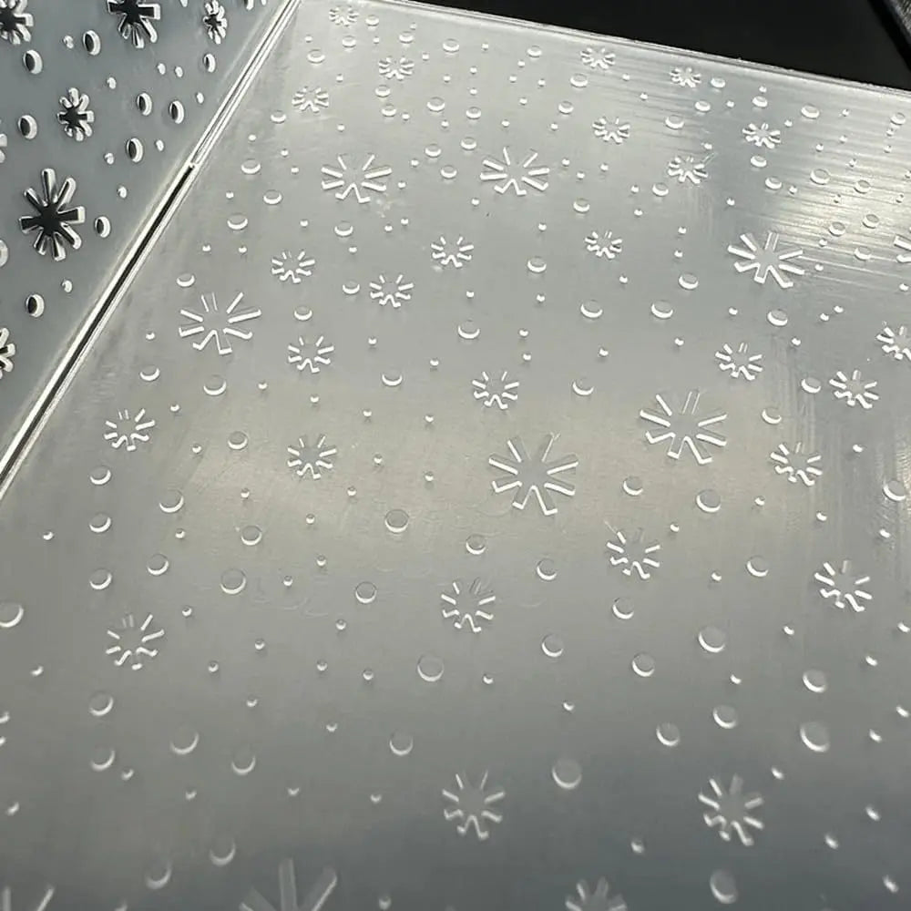 Plastic Embossing Folder Template Christmas Snowflakes Falling Texture 5.91x5.91 Inch for Card Making DIY Scrapbooking Paper