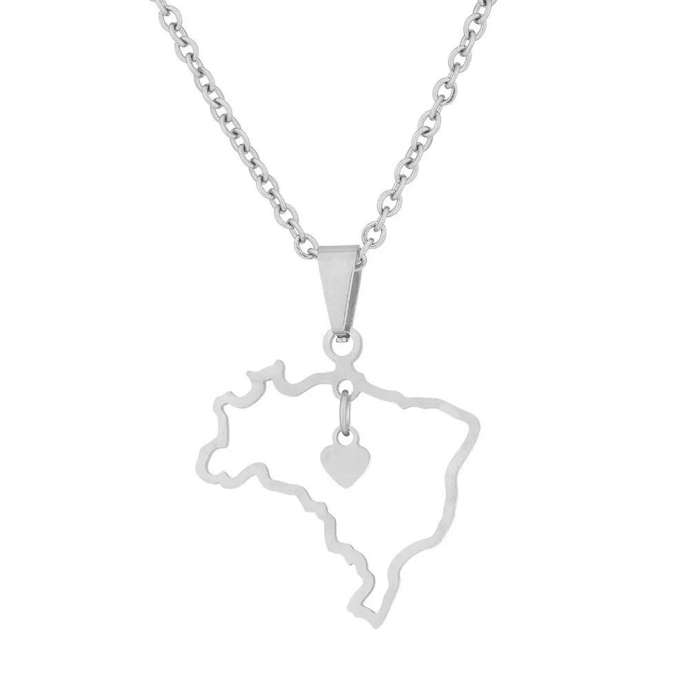 Stainless Steel Creative Steel Ball Chain Necklace - C110 Silver