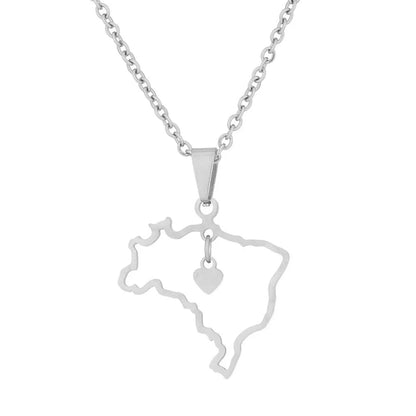 Stainless Steel Creative Steel Ball Chain Necklace - C110 Silver
