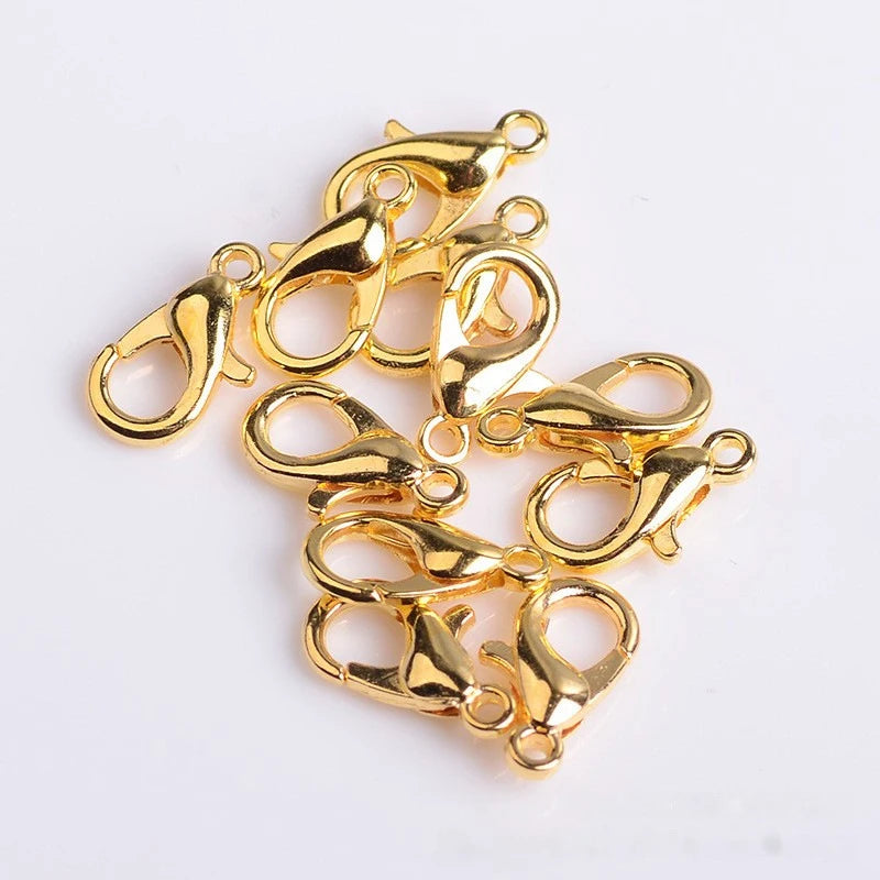 100-200pcs/lot Lobster Clasps Jewelry Making Materials Hooks Chain Closure DIY Accessories Supplies For Bracelets Necklaces