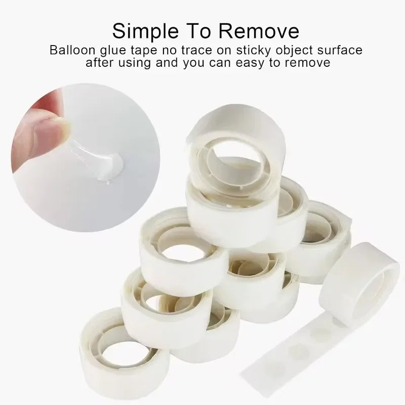 Double Sided Clear Sticky Point Tape Balloon Glue Dot Adhesive Birthday Wedding Party Balloons Glue Sticker Photoes Stand Arc
