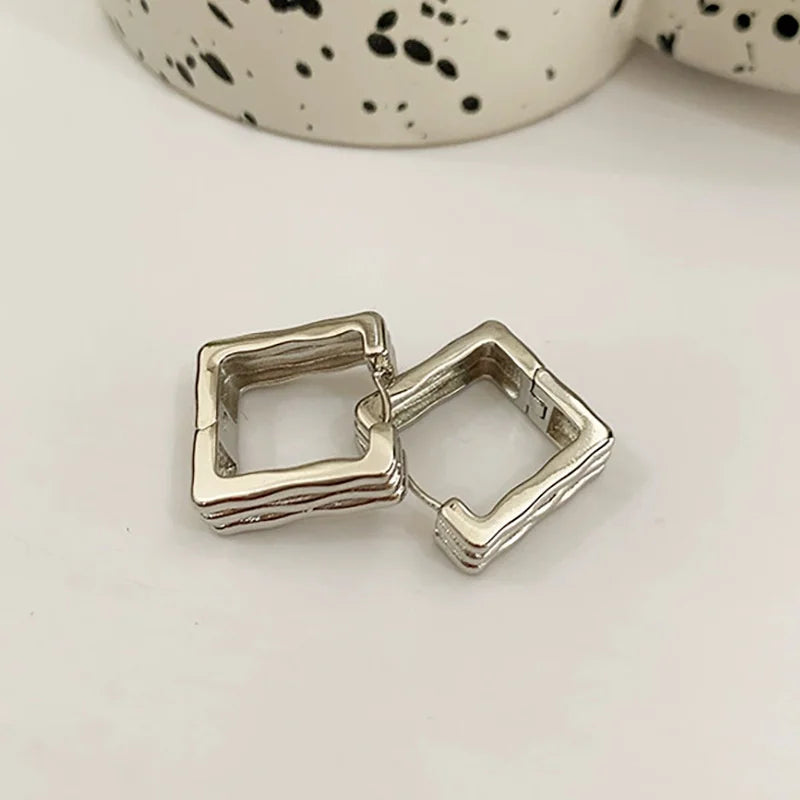 Trending French Punk Fan Hoop Earring For Woman New In 2025 Fashion Party Exaggerate Elegant Korean Earring Jewelry