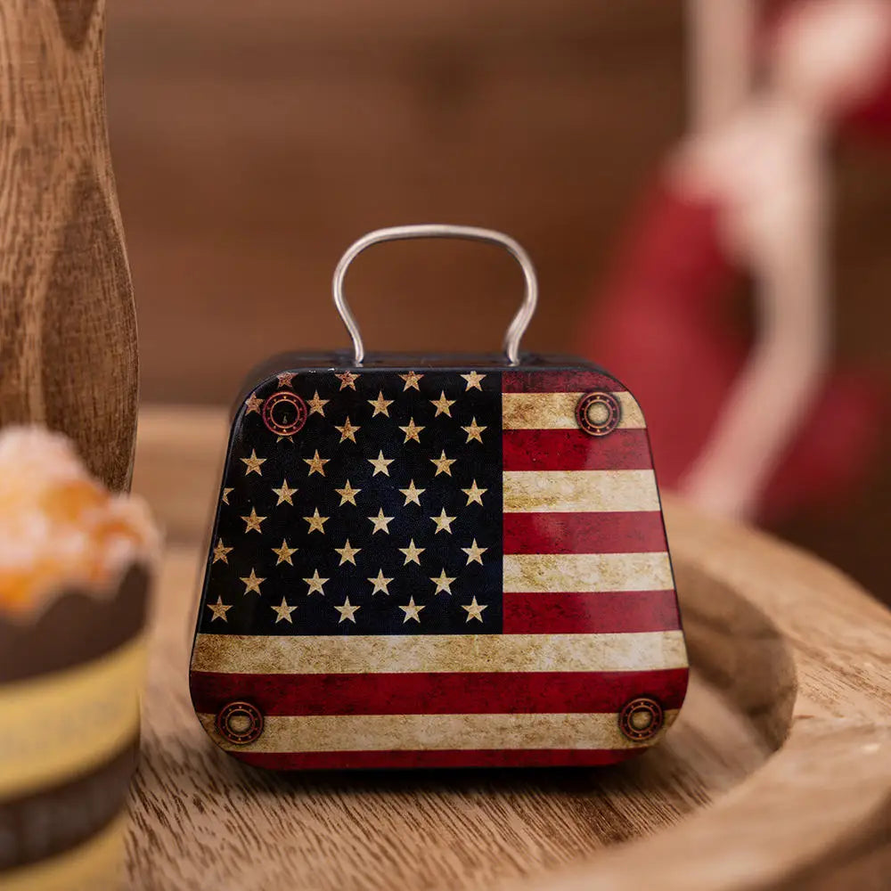 Christmas Decoration 2025 Metal Box Handbag Shape Tin Jar Jewelry Storage Case Kids Gift Can Storage Boxes 2026 Xms Party Dec